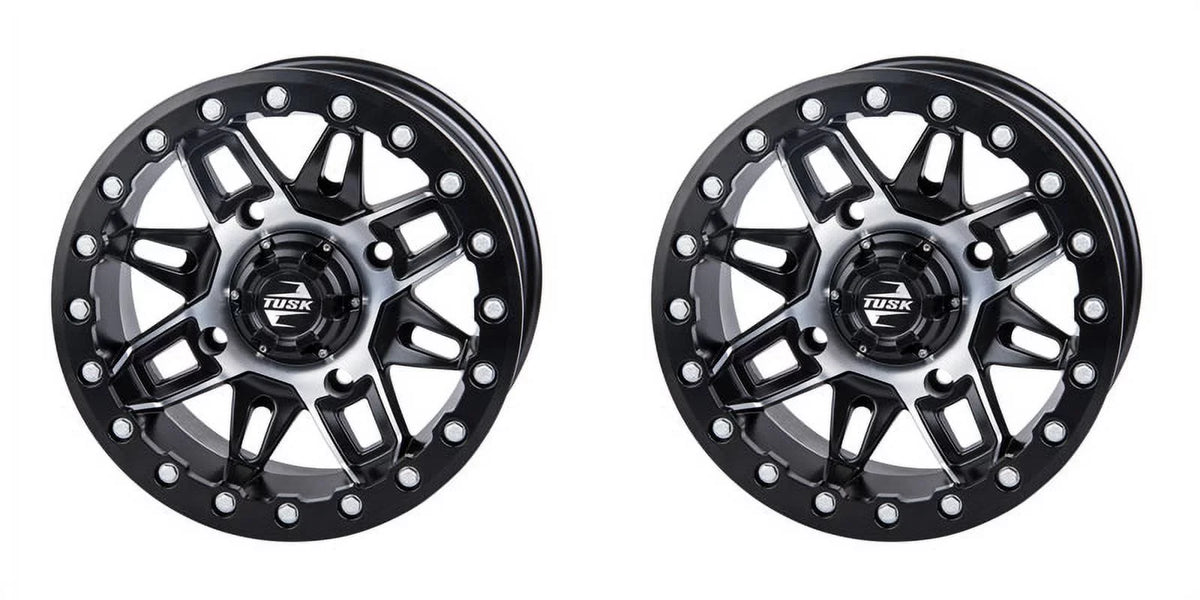 Pro 2021-2022 (2 Pack) HD10 CAN-AM Beadlock Wasatch 2.0 Limited 5.0 + For Machined/Black Defender Wheel 4/137 Tusk 15x7