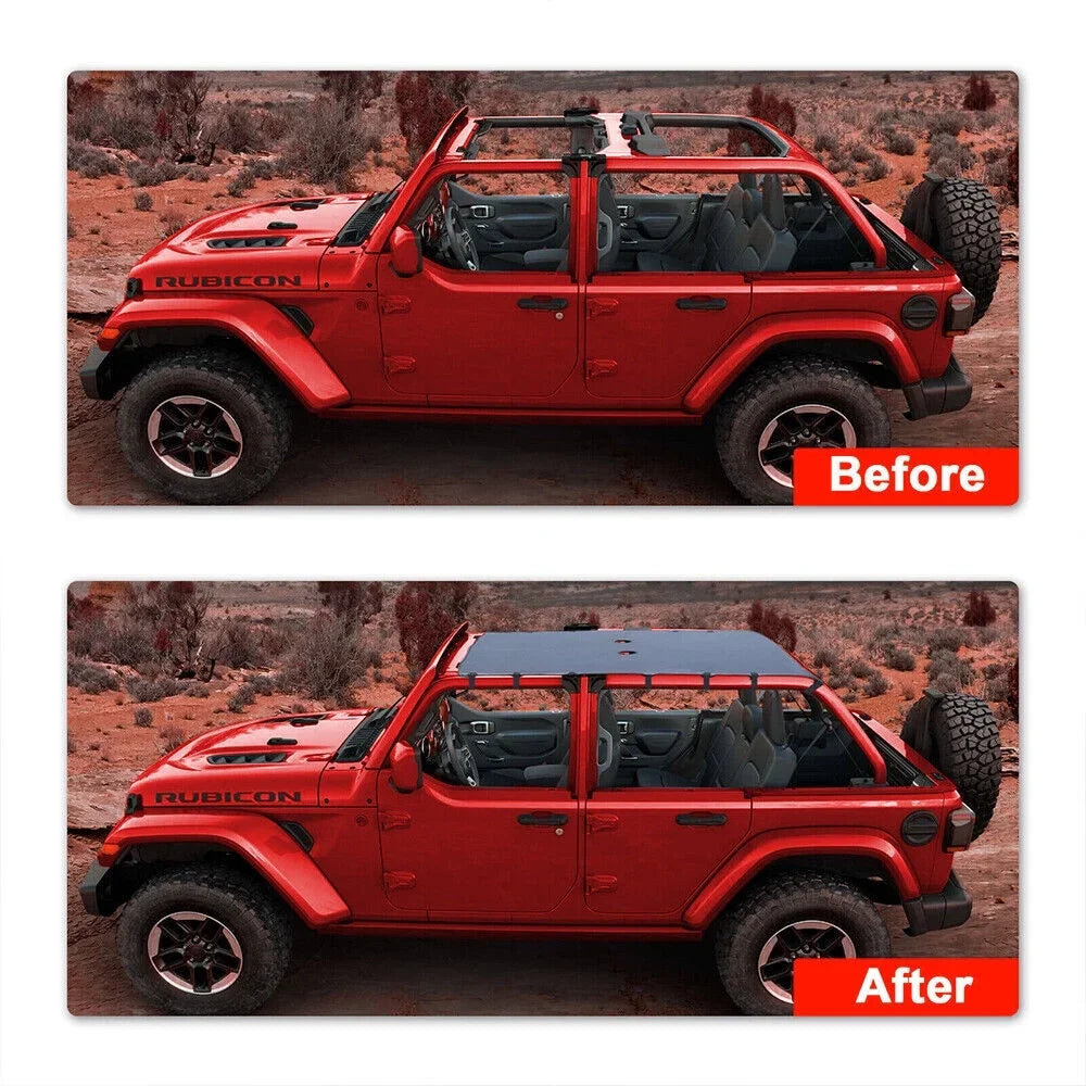 Protection JKU JLLOM Ride Protection Wrangler for Top Jeep Leather 07-18 Sunshade Sun - Ultimate for Your JK
