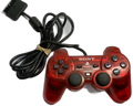 PlayStation Clear 2 Controller Red Used OEM