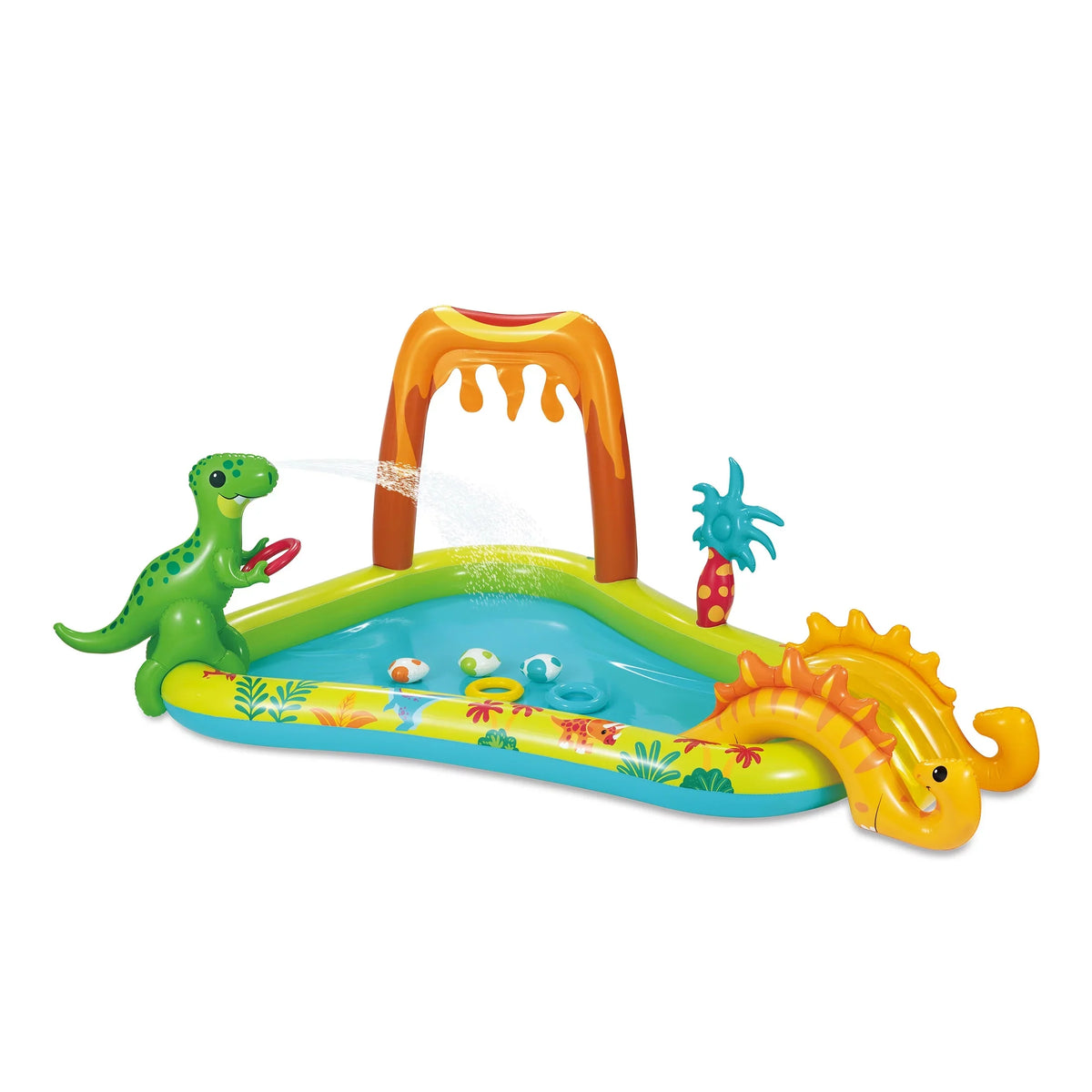 Dino Play Ages Day Center, Up, Inflatable Unisex Play and 2