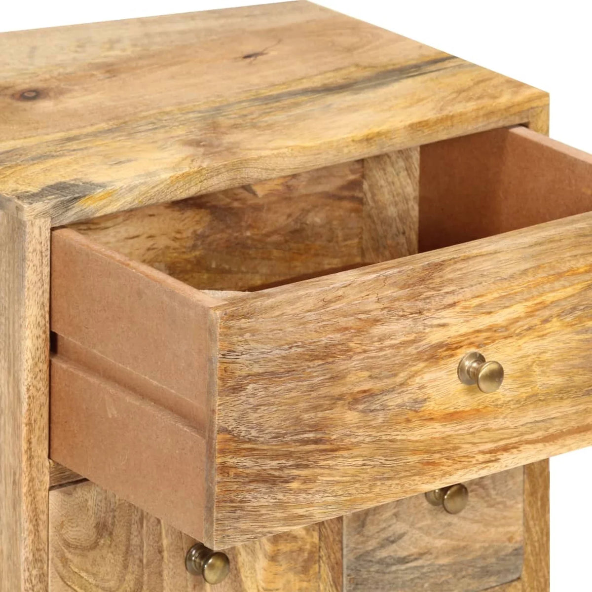 Bedside Dcenta 14.2"x11.8"x23.6" Wood Solid Cabinet Mango