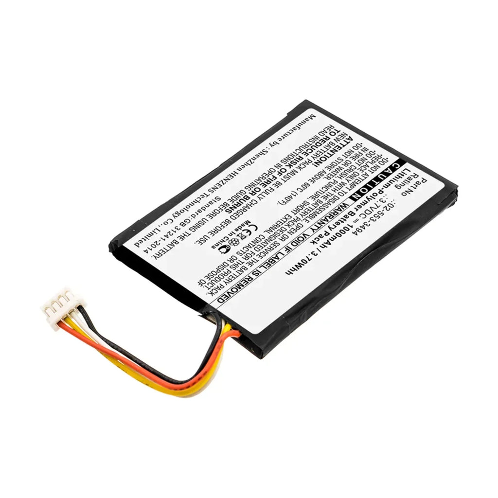 Batteries N Ultra High Battery 1000mAh, for Li-Pol, Battery Capacity 02-553-3494 Speaker Replacement Accessories BNA-WB-P11683 - 3.7V, Harman/Kardon -