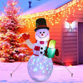 Airblown Decor Christmas LED Xmas Home 5ft Family Decor Prop Holiday for exterior Snowman Decoration Lawn Inflatable Lights Garden Yard Party