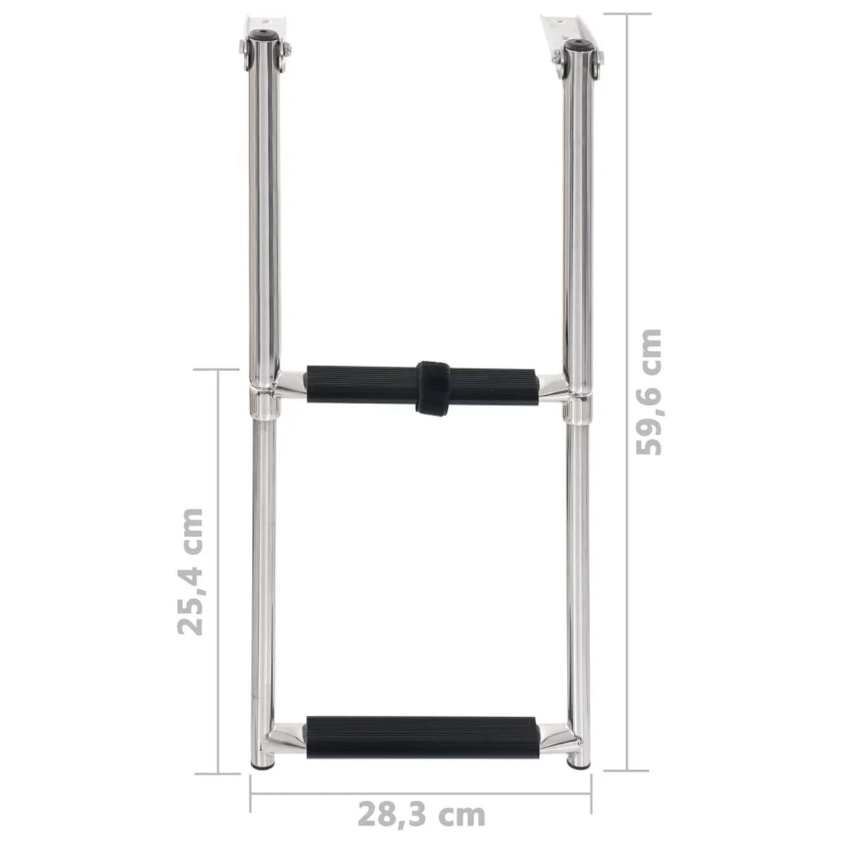 Stainless Ladder Folding Boarding 2-step Steel Carevas