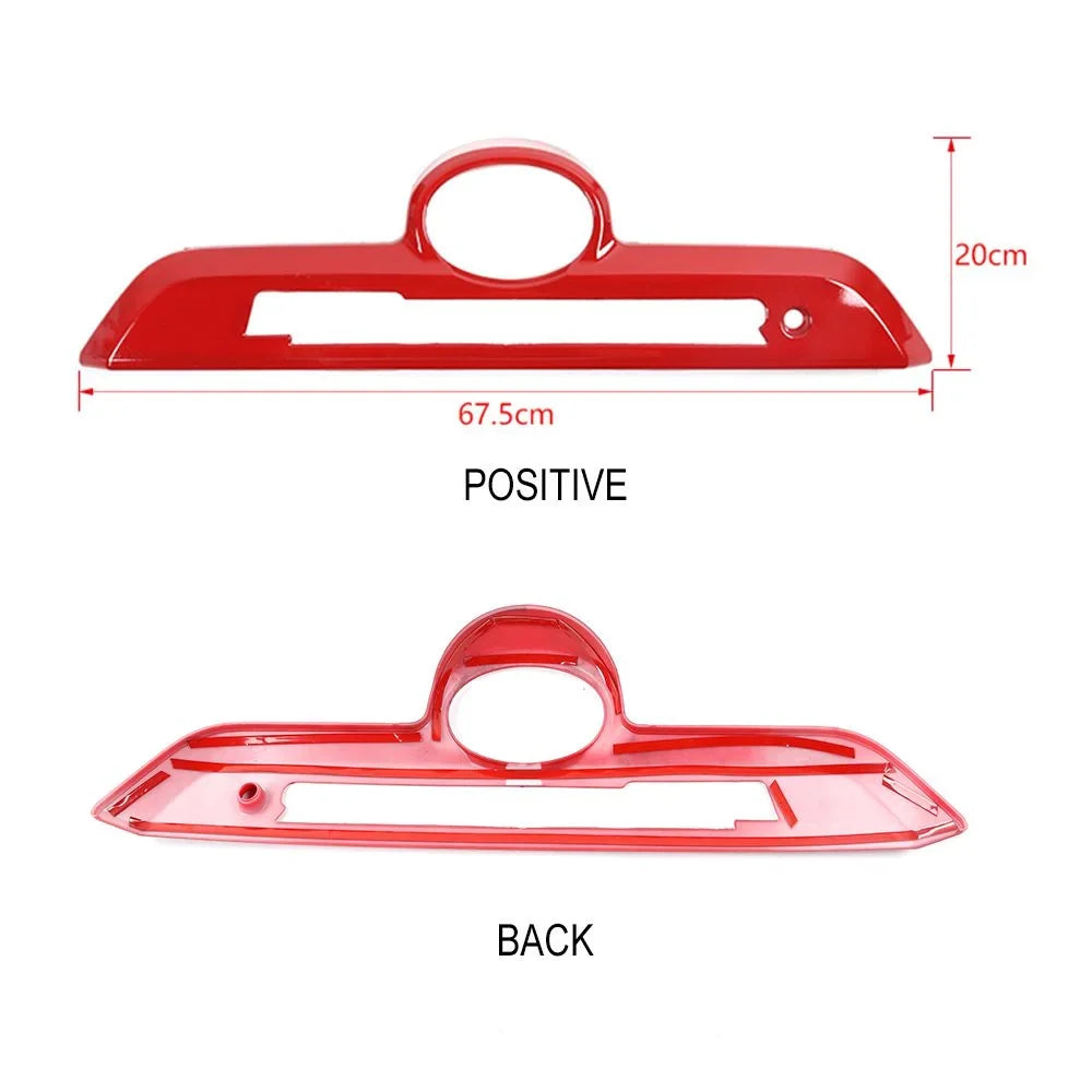 Trim Frame Rear Red Handle Tailgate Trunk Bezels Decor Teledu 4Runner Cover