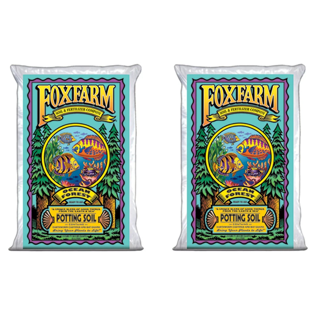 Potting Ft 1.5 Forest (2 Pack) Garden Cu Bags pH, Soil Foxfarm 6.3-6.8 Ocean