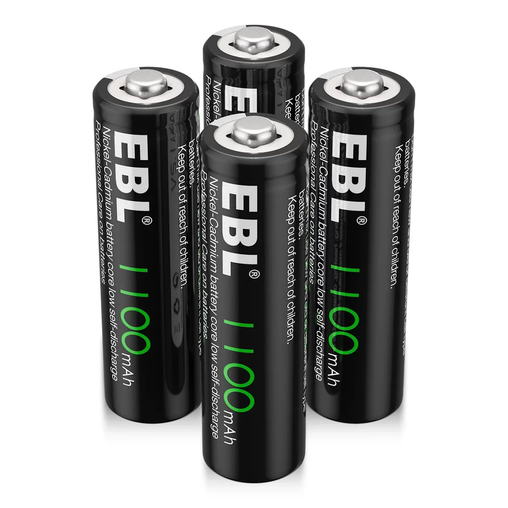 NiCd Rechargeable Lights 1.2V AA Batteries Ni-Cd EBL 1100mAh 160-PCS Solar