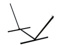 With Hammock 180” 3-Beam The Collection Hamptons Steel Black Stand Hardware