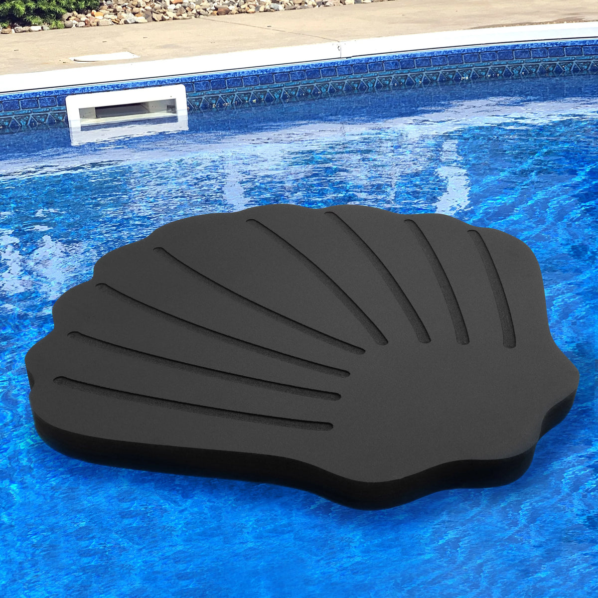 or Whale UV inches Party Resistant Raft Beach for Scallop Large Foam Lounger Pool 36 Float Floating Polar Shell Lounge Extra Tray Durable Platform