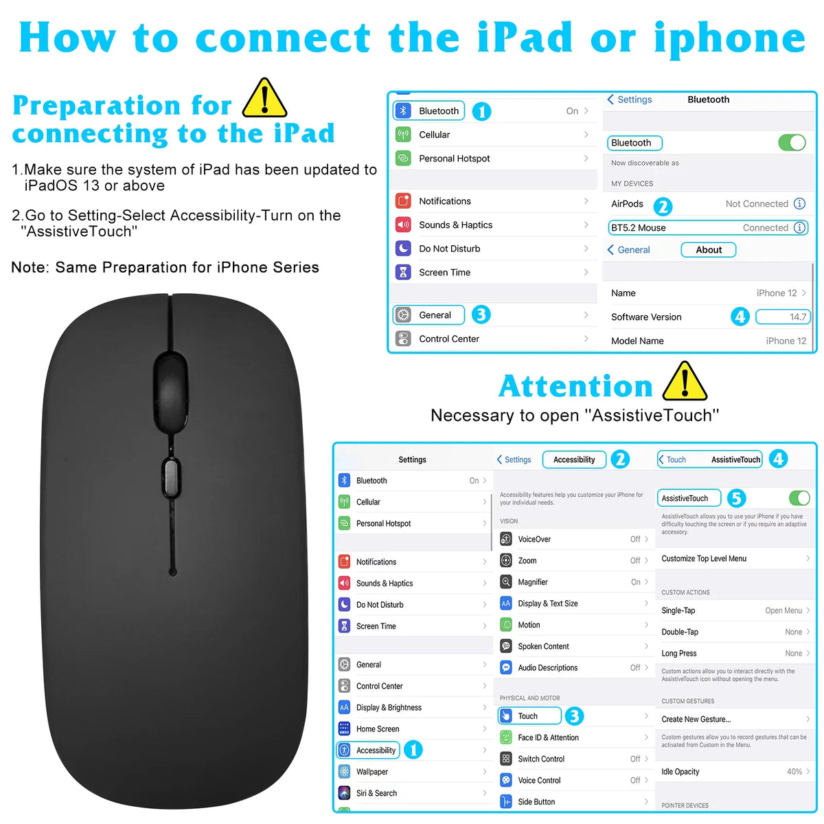 Rechargeable Slim Keyboard and ZTE Mouse and Mac/Tablet/iPad/PC/Laptop Keyboard Ultra Full-dimension Ergonomic All 30 Mouse Onyx Ultra Enabled 5G Bluetooth for Bluetooth - Axon Combo and Black