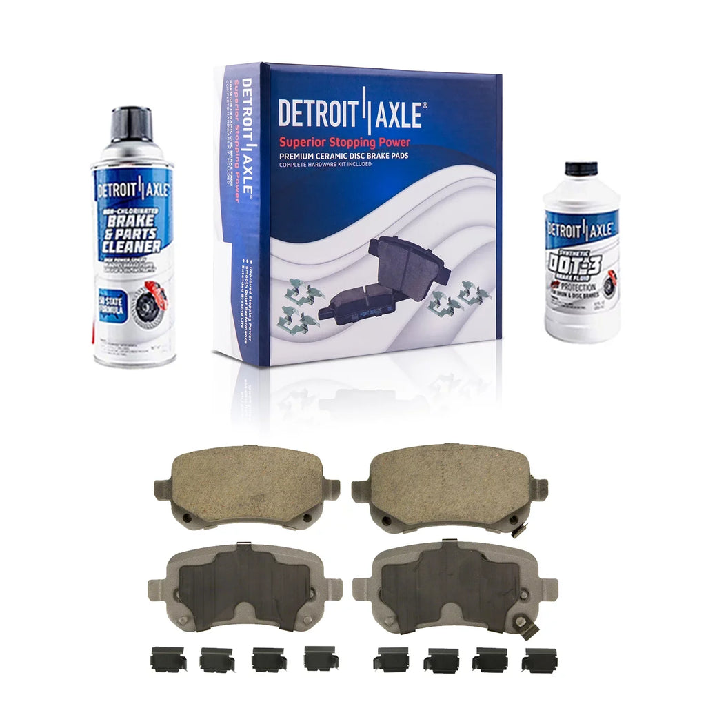 Front Brake and & Grand Country Brake 2008-2012 for Town Pads Calipers Brake Caravan, Detroit - Kit & Replacement Disc Ceramic Axle Brake Rotors Dodge Rear