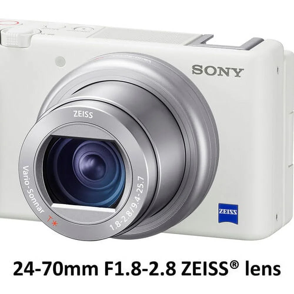 Carrying Vloggers Soft Creators Camera & + Case Compact (White) 4K Vlogging Digital +Expo-Cloth Content ZV-1 LCS-CSJ for