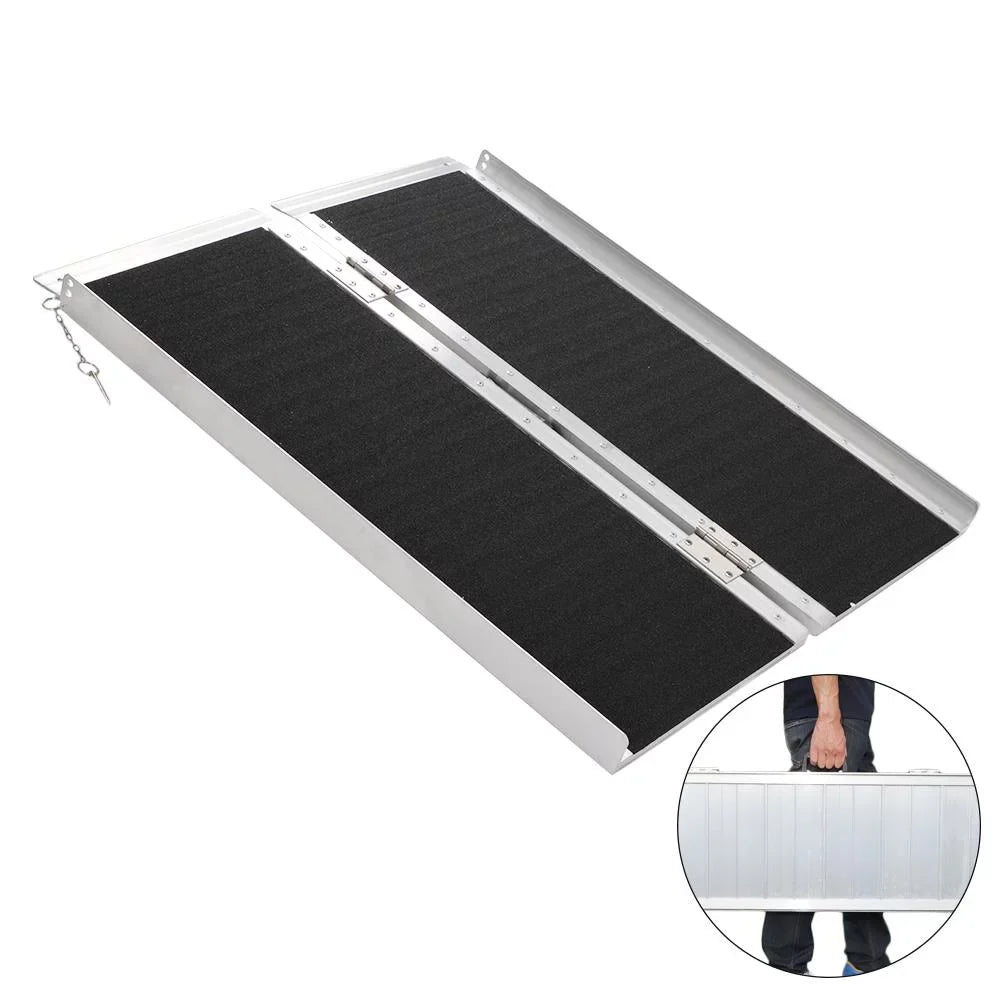 Portable Carrier 28" Aluminum 36" Ramp Mobility x Ktaxon Multifold 3FT Scooter Non-skid Wheelchair