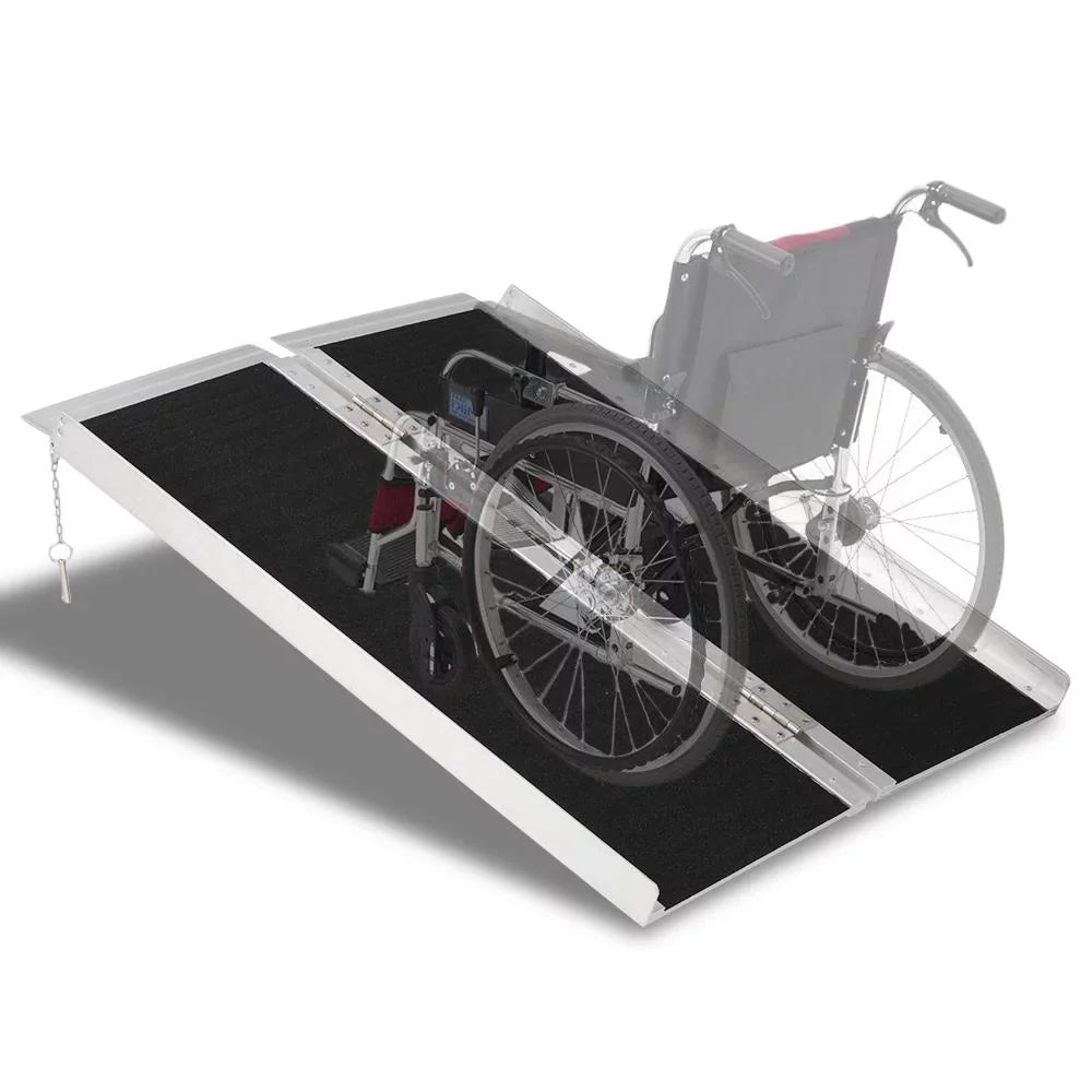 Portable Carrier 28" Aluminum 36" Ramp Mobility x Ktaxon Multifold 3FT Scooter Non-skid Wheelchair