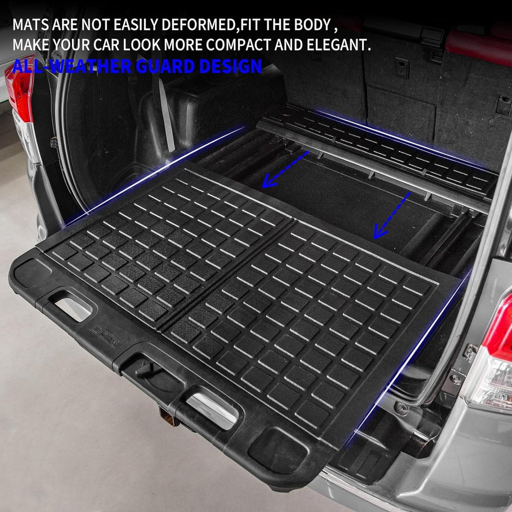 Liner Mat Toyota Accessories Rongtaod Floor Mat Compatible with Trunk + 4 Floor with 2013-2024 Mats Runner Sliding Seats Mats,Fit Cargo Cargo Tray) Trunk 2023 Liner (Trunk 4Runner Mats 5