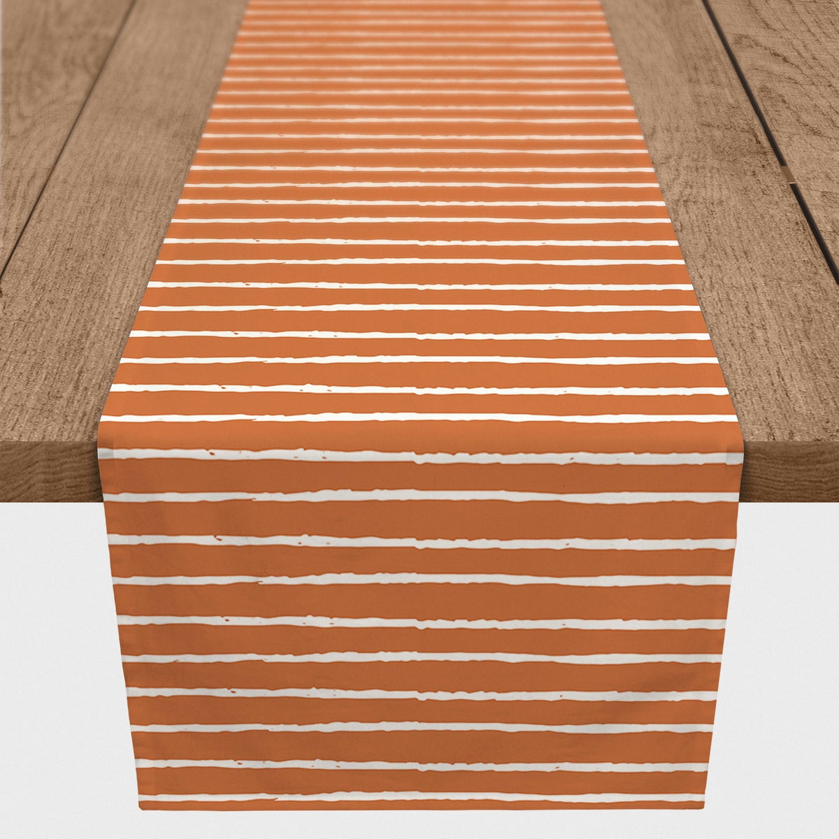 Twill Sketch 16x90 Runner Creative Products Stripes Table Orange Poly