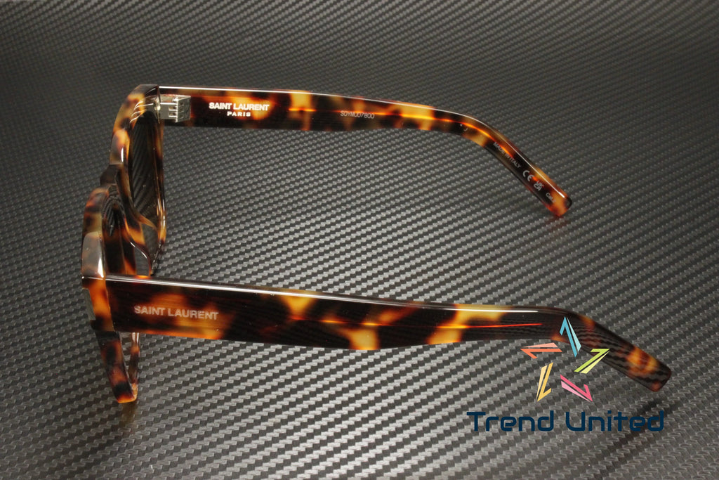 SL 003 Acetate Sunglasses Unisex Havana 560 mm LAURENT 54 Brown Squared SAINT
