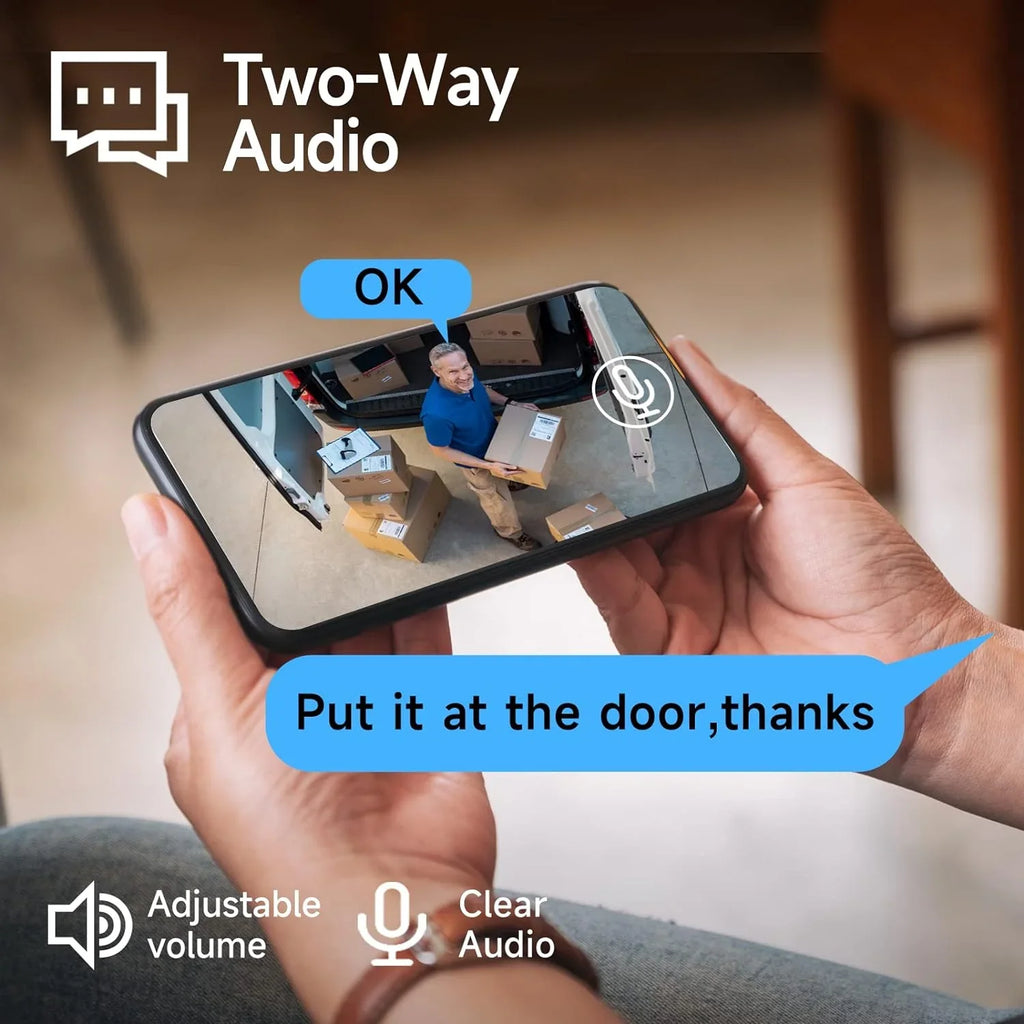 No (BW4-G-4Pack) with Wireless Camera Storage, Free Monthly exterior, IP65, for Home Vision, 2-Way Powered AI Motion Battery Cameras Cloud Security Color 2K Audio Fee, Security SD/ Night Detection,