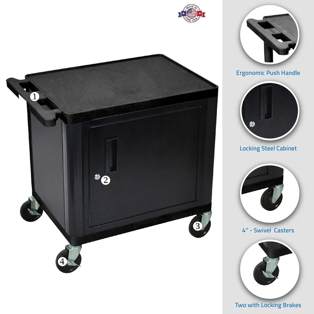 Car 26"H Shelves AV Cabine wo -