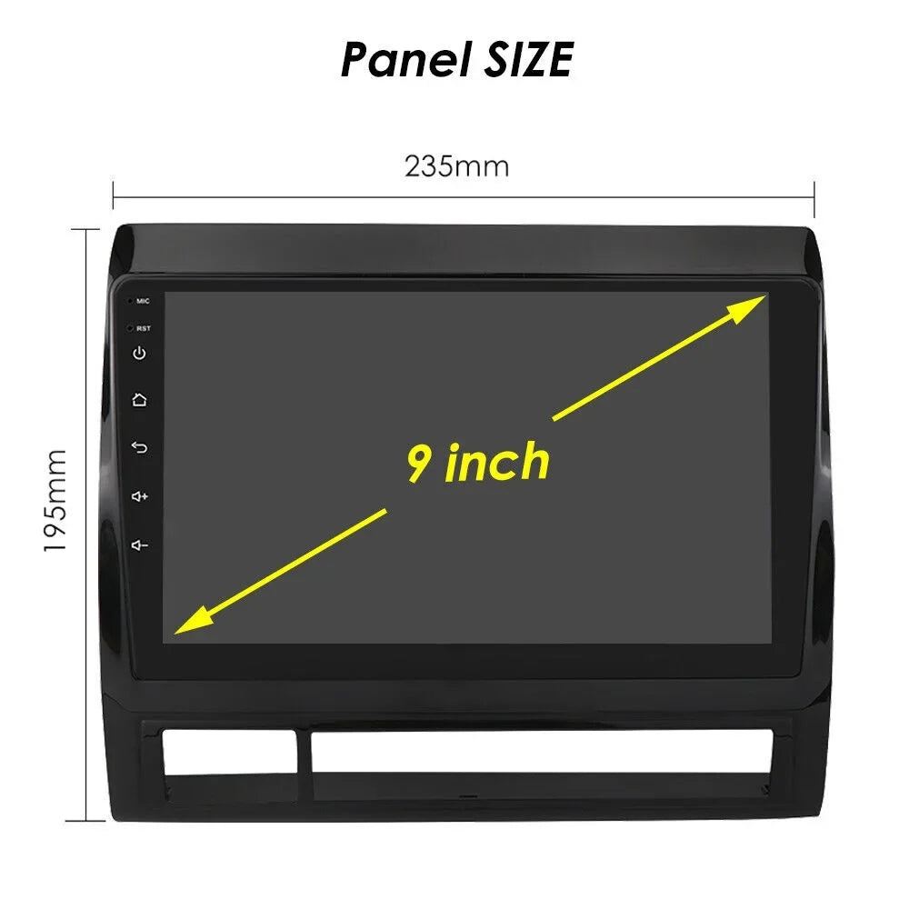 IPS climate FM 9inch Toyota 1280*720 Octa Android GPS NAVI Radio Car 4+32GB Carplay Fit Core 2005-2015 Stereo DSP AM Tacoma