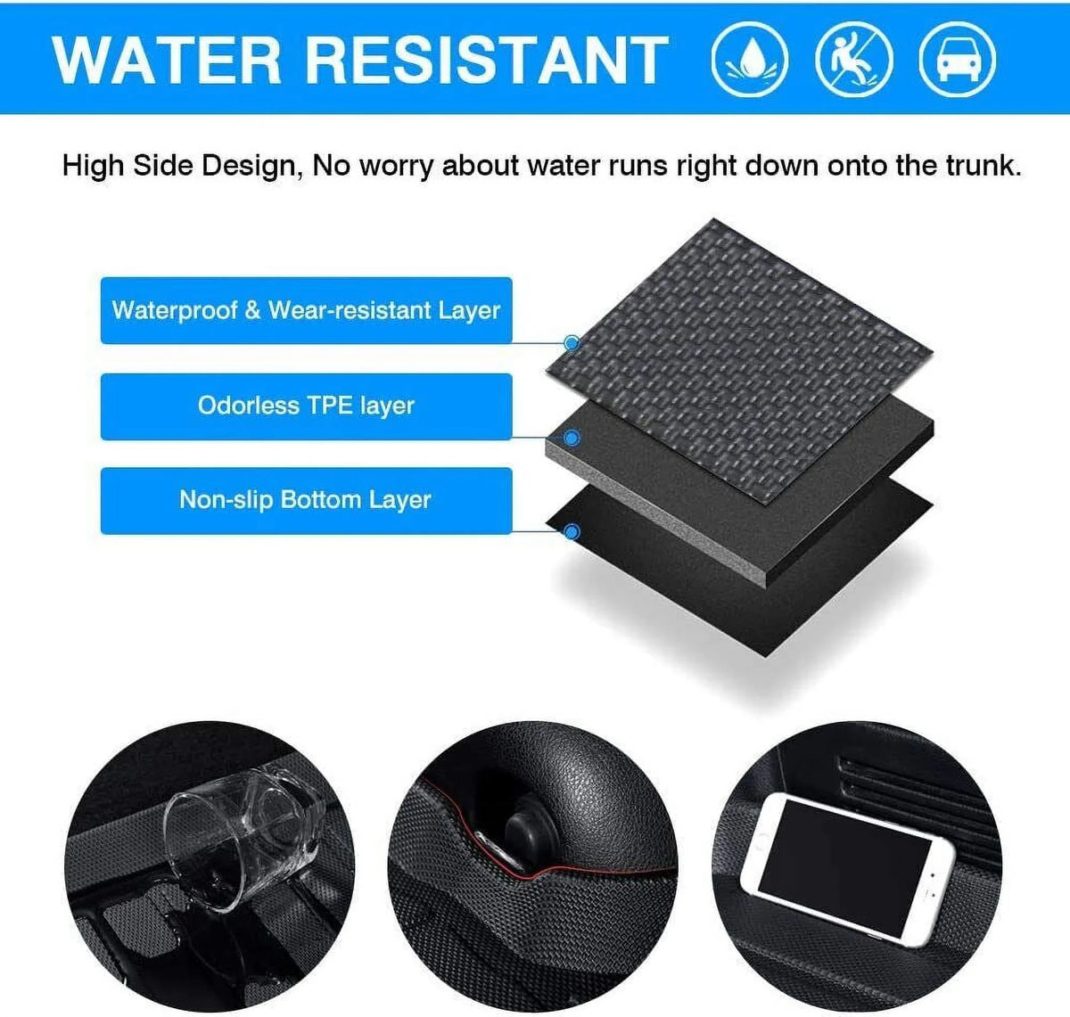 Cargo for Toyota Liner Mats 2020-2023 Highlander Custom Mat Waterproof Trunk