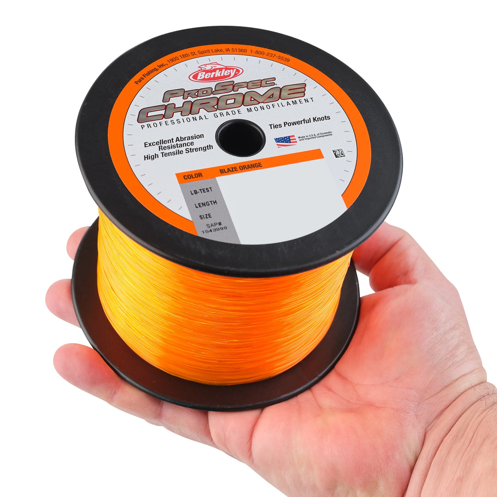 Chrome, Blaze Fishing 16lb ProSpec Line 7.2kg Orange, Berkley