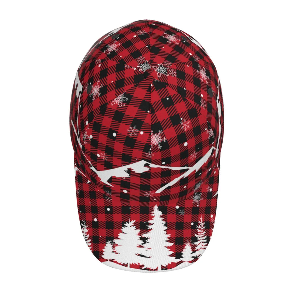 Workouts exterior Tree Plaid) Balery Baseball Activities dimension Running Cap for Seasons Dad Hat(Christmas Buffalo Adjustable All and