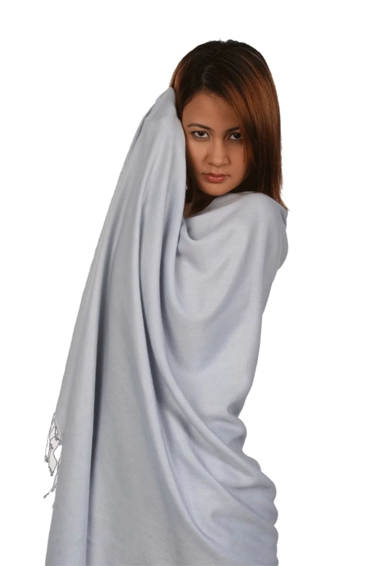 Scarf/Scarves/Shawl/Shawls/Stole/Wrap/Pashmina (Silver Shawl/Cashmere/Cashmere Scarf/Pashmina Scarf/Wool/Silk Grey)
