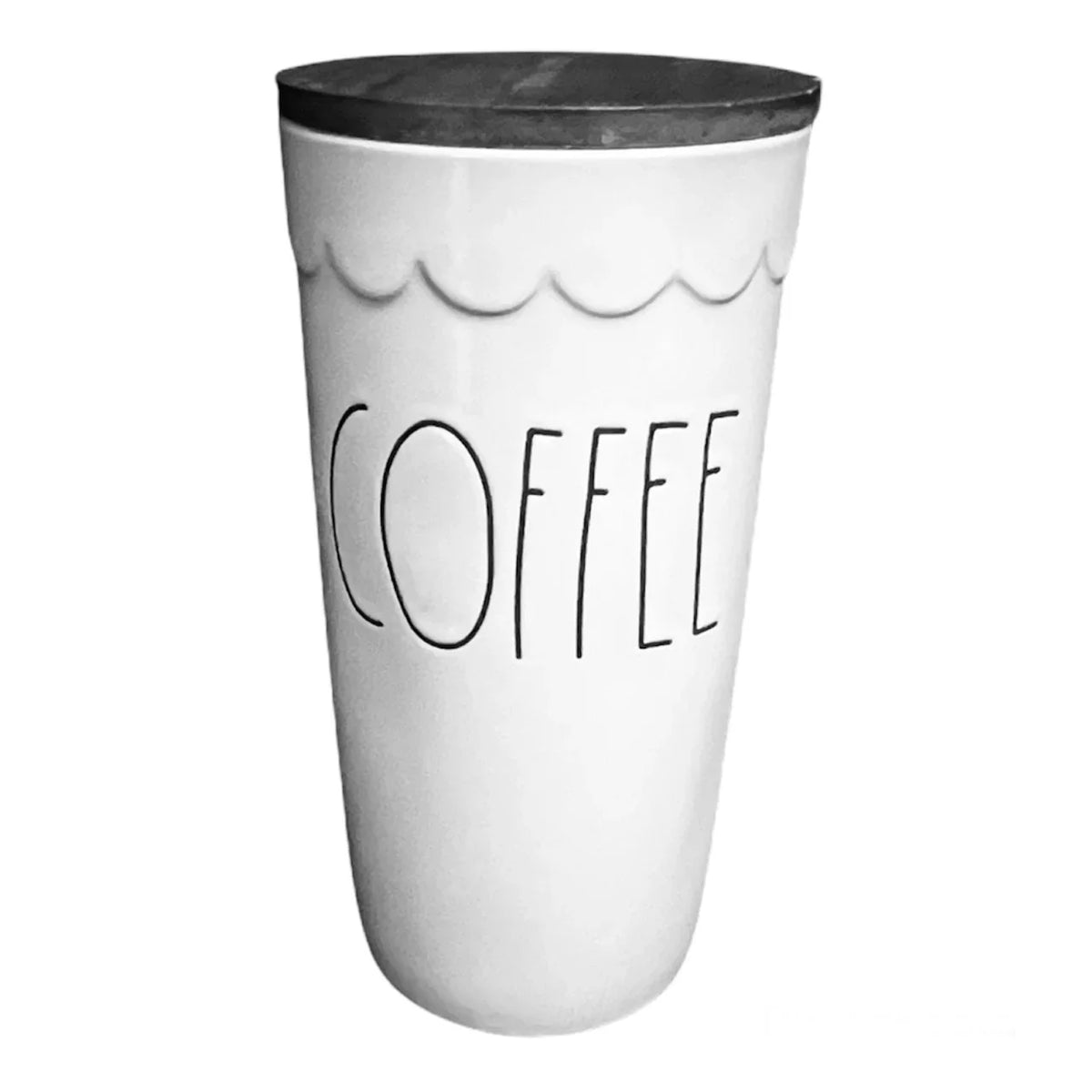 Canister Dunn Coffee with Rae Ceramic Wood Lid 8.5"