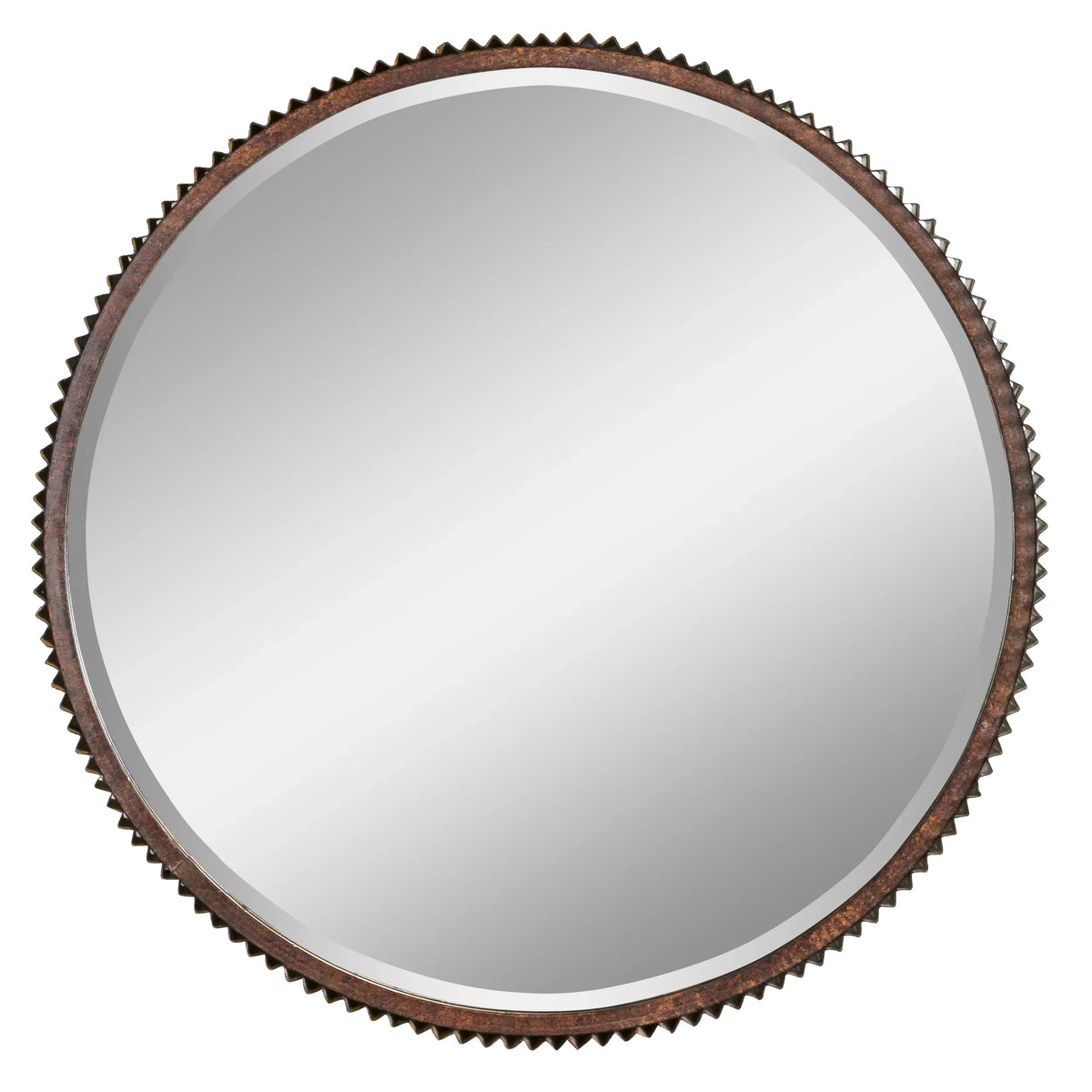 Mirror Harrison Wall Home Metal Rustic Aspire - Accents Brown