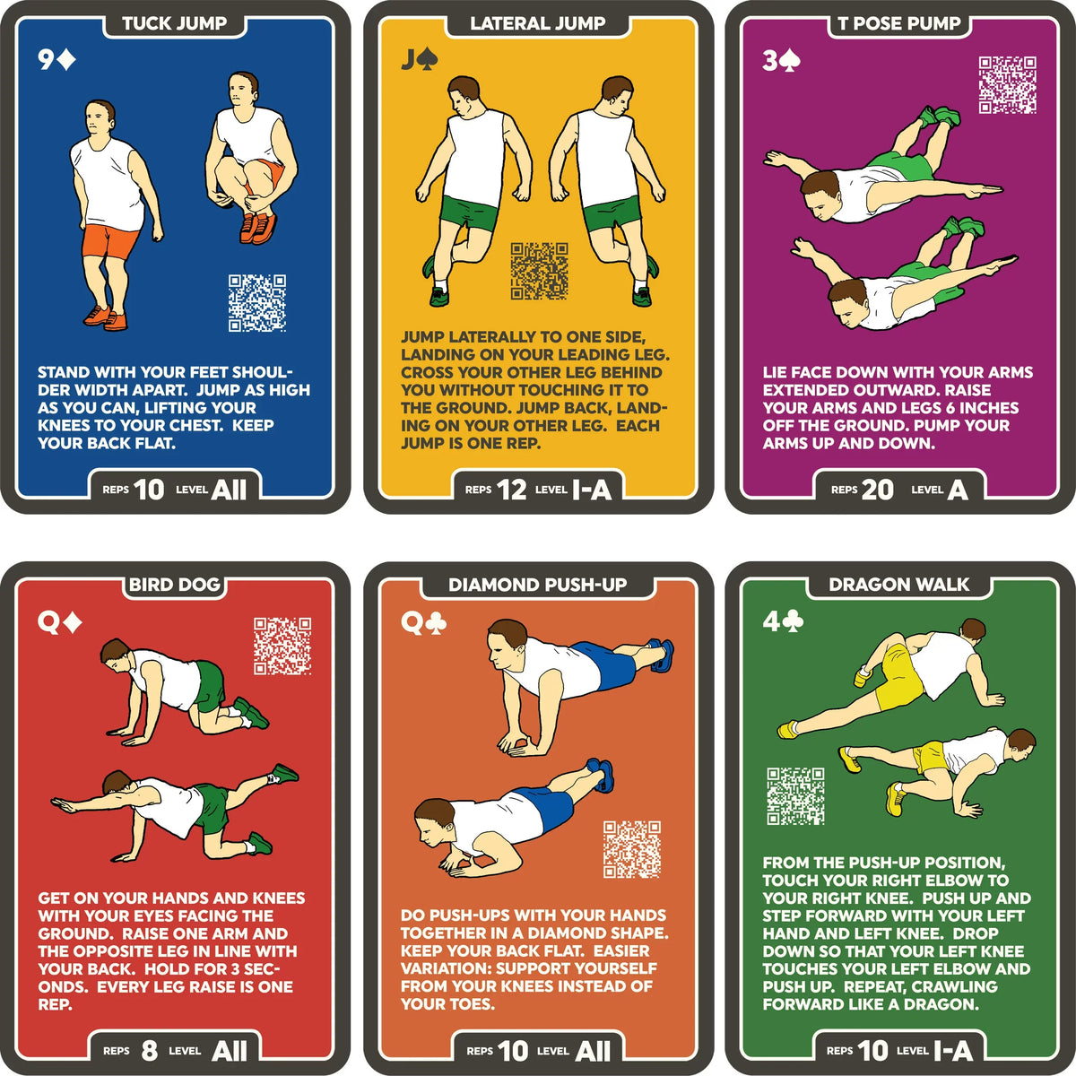 (Bodyweight Exercise by Pack) Fat Card Video 52 No a Bodyweight Cards: Instructions Playing Expert. Included. Needed. Muscle. Designed Fitness Military Equipment Mega Stack Game. Burn Workout Build