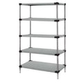Stainless 86 in. Storage 5-Shelf Units Solid 54 x - Quantum Starter 14 x Steel, WRS5-86-1454SS