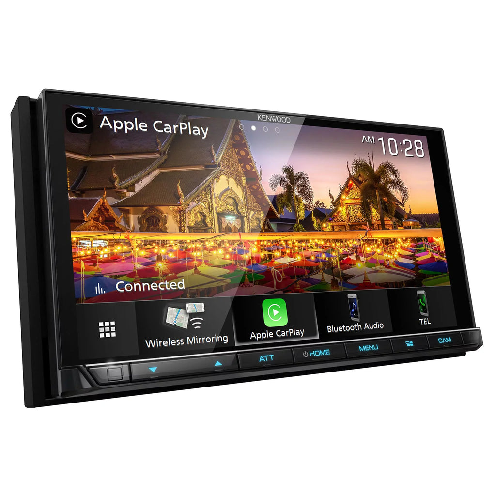 Plate Kenwood License DMX958XR Mounting eXcelon Bluetooth MultiMedia with Receiver CMOS-320LP with Multi-Angle Camera View Rear