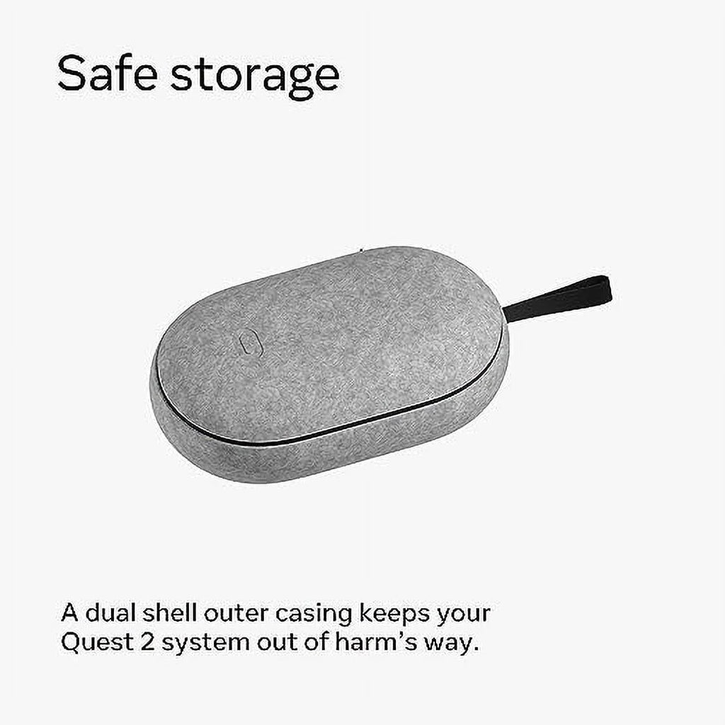 Open - Protection Portable Case Box GREY 301-00369-01 Lightweight VR Carrying 2 Quest