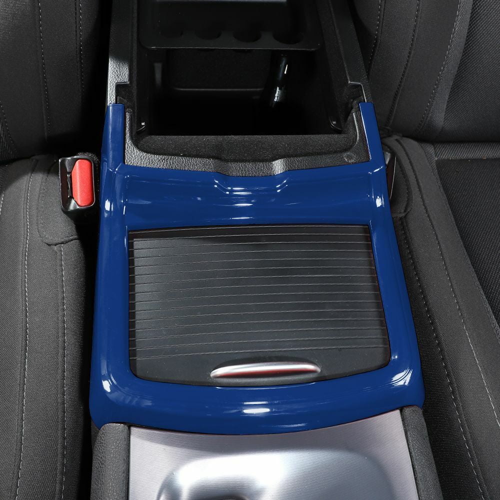 '+ Teledu Cover Cup Inner Console Panel Central Trim Holder Blue