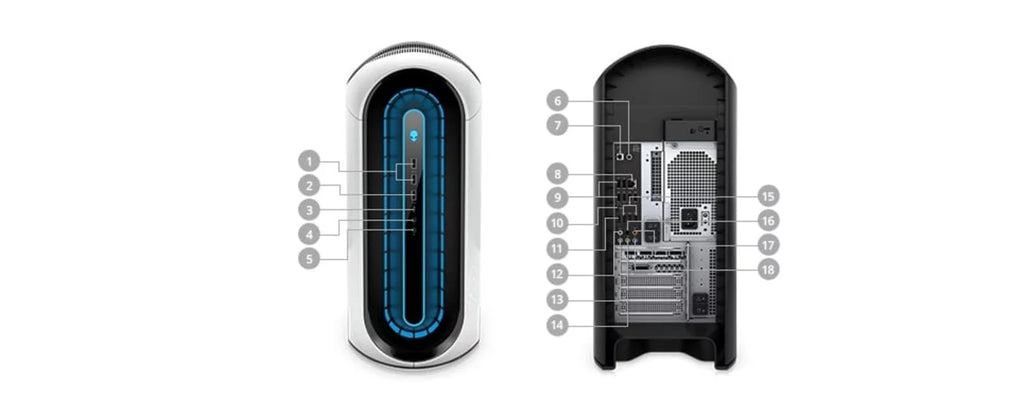 i5 RAM 6 (2021) 11th Alienware 1TB Gen Aurora Cores 3080 - Desktop R12 Gaming RTX Restored 4.9 - HDD GDDR6X GHz 10GB @ - - CPU 16GB (Refurbished) - Core
