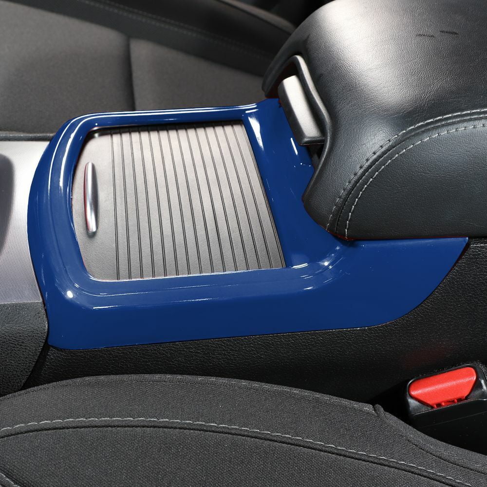 '+ Teledu Cover Cup Inner Console Panel Central Trim Holder Blue