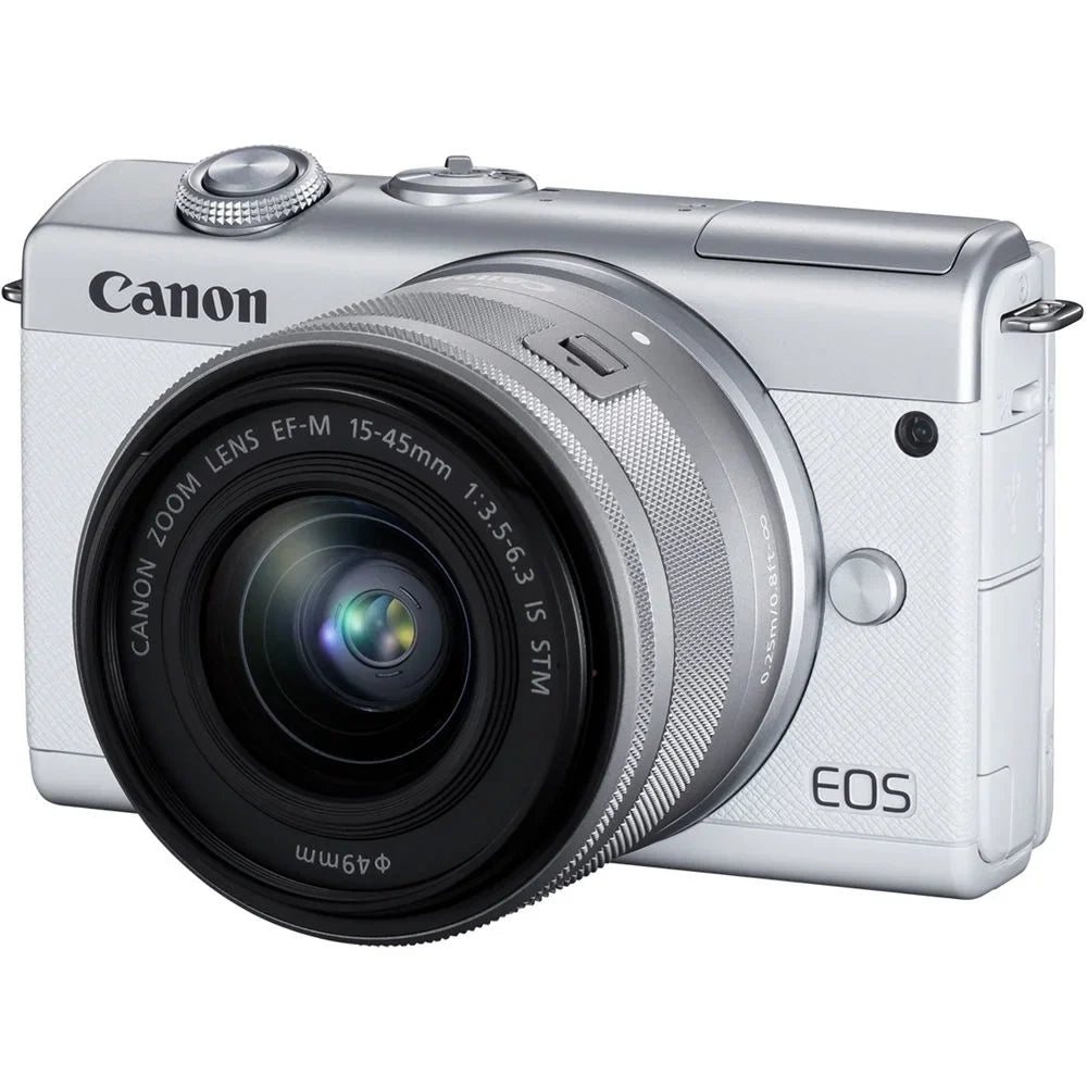 Mirrorless EOS Canon 15-45mm with Camera Lens 3700C009 Digital (White) M200
