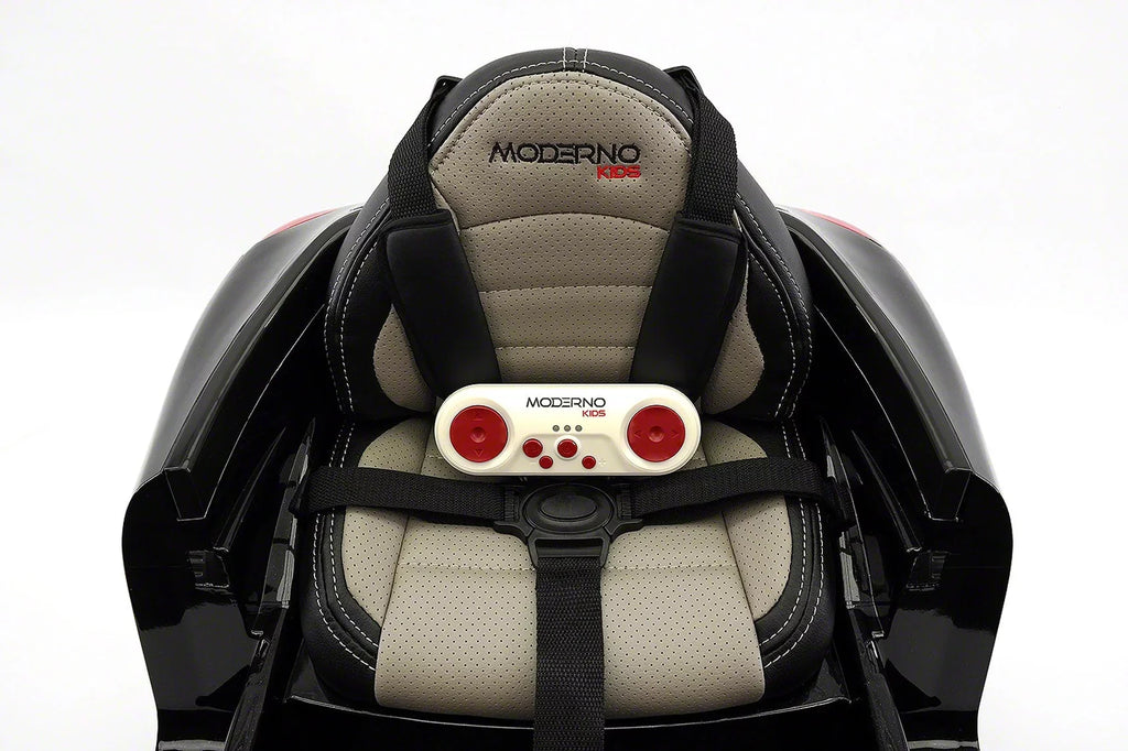 12V Ride-On R/C with Remote Kiddie Car | Metallic Electric Parental Roadster Kids Black