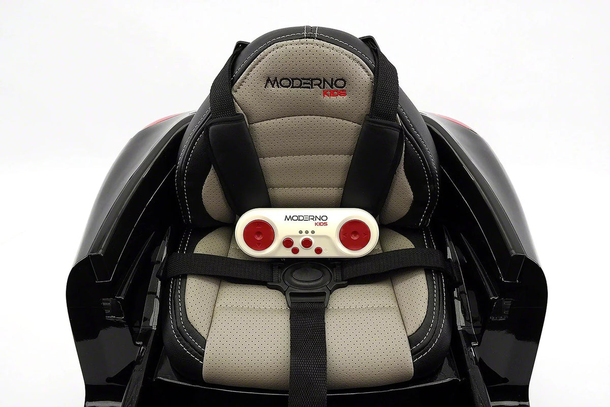 12V Ride-On R/C with Remote Kiddie Car | Metallic Electric Parental Roadster Kids Black