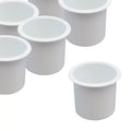 for 50 Truck Red Auto Car Hound Bulk Recessed White Plastic Universal Pontoon Camper Motorhome Table Pocket Marine Insert Game Cup RV Holder Boat Sofa