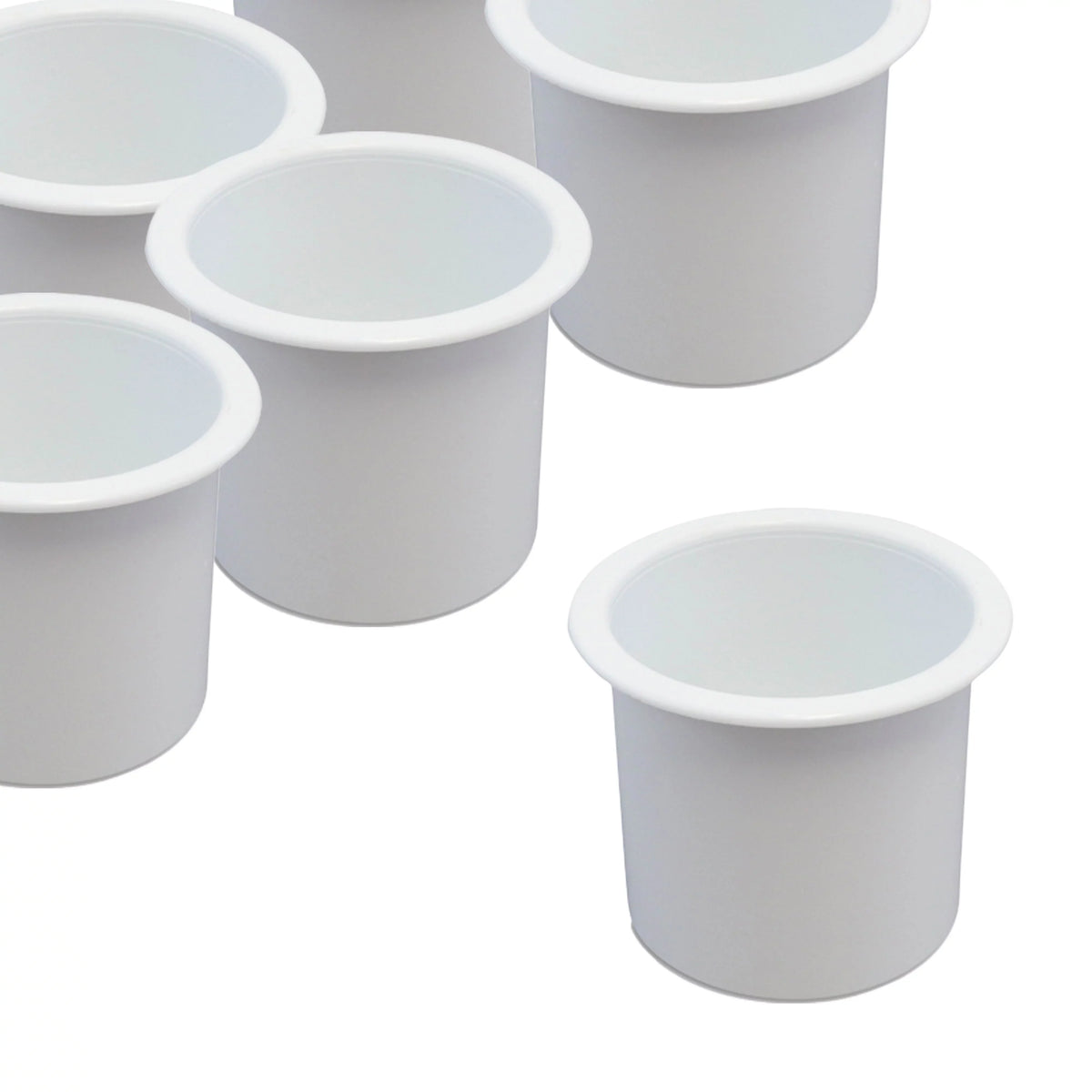 for 50 Truck Red Auto Car Hound Bulk Recessed White Plastic Universal Pontoon Camper Motorhome Table Pocket Marine Insert Game Cup RV Holder Boat Sofa