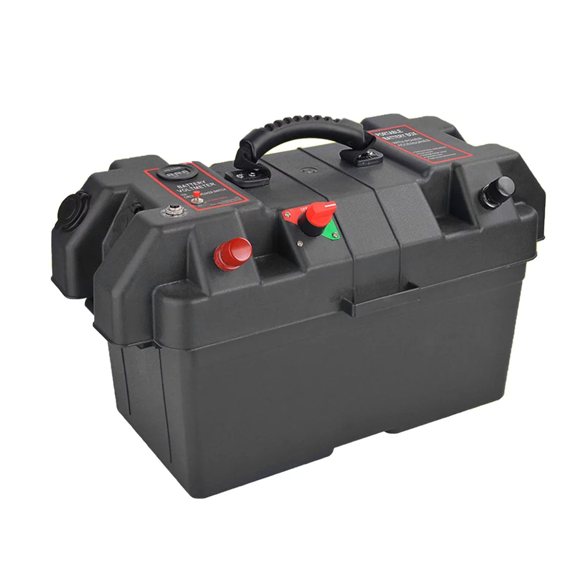 Box ATV Ports Box USB Box Battery Car Dual Carrier Batteries Motor Waterproof RV Battery Trolling SUV Trailer Motor for Battery Travel