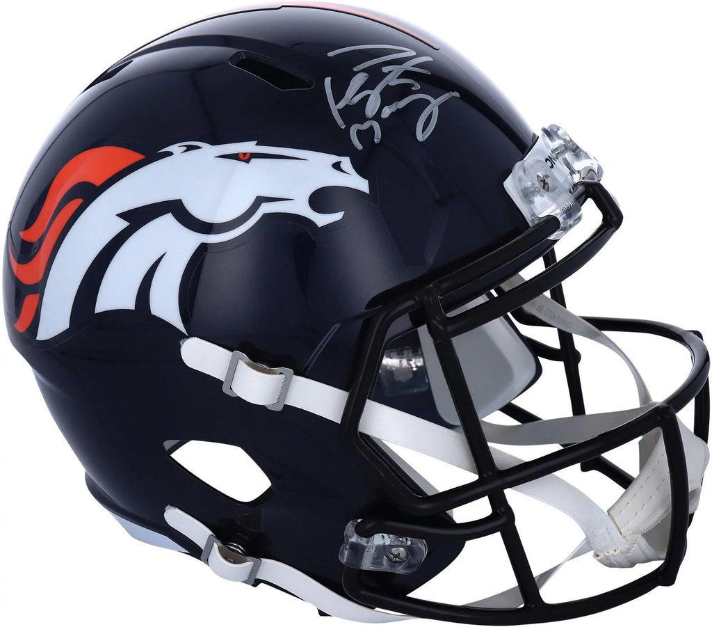 '- Autographed Helmet Speed Broncos Fanatics Denver Replica Certified Manning Peyton Riddell Authentic