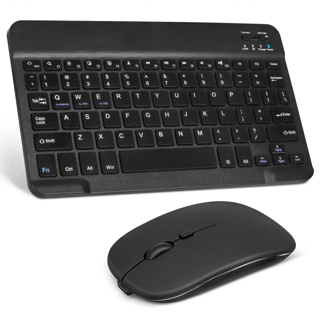 Bluetooth Rechargeable Ergonomic Black Enabled Ultra Combo Bluetooth Pro and Mouse Keyboard Keyboard All - Slim and Axon 30 5G and Mac/Tablet/iPad/PC/Laptop ZTE Onyx Full-dimension Mouse for