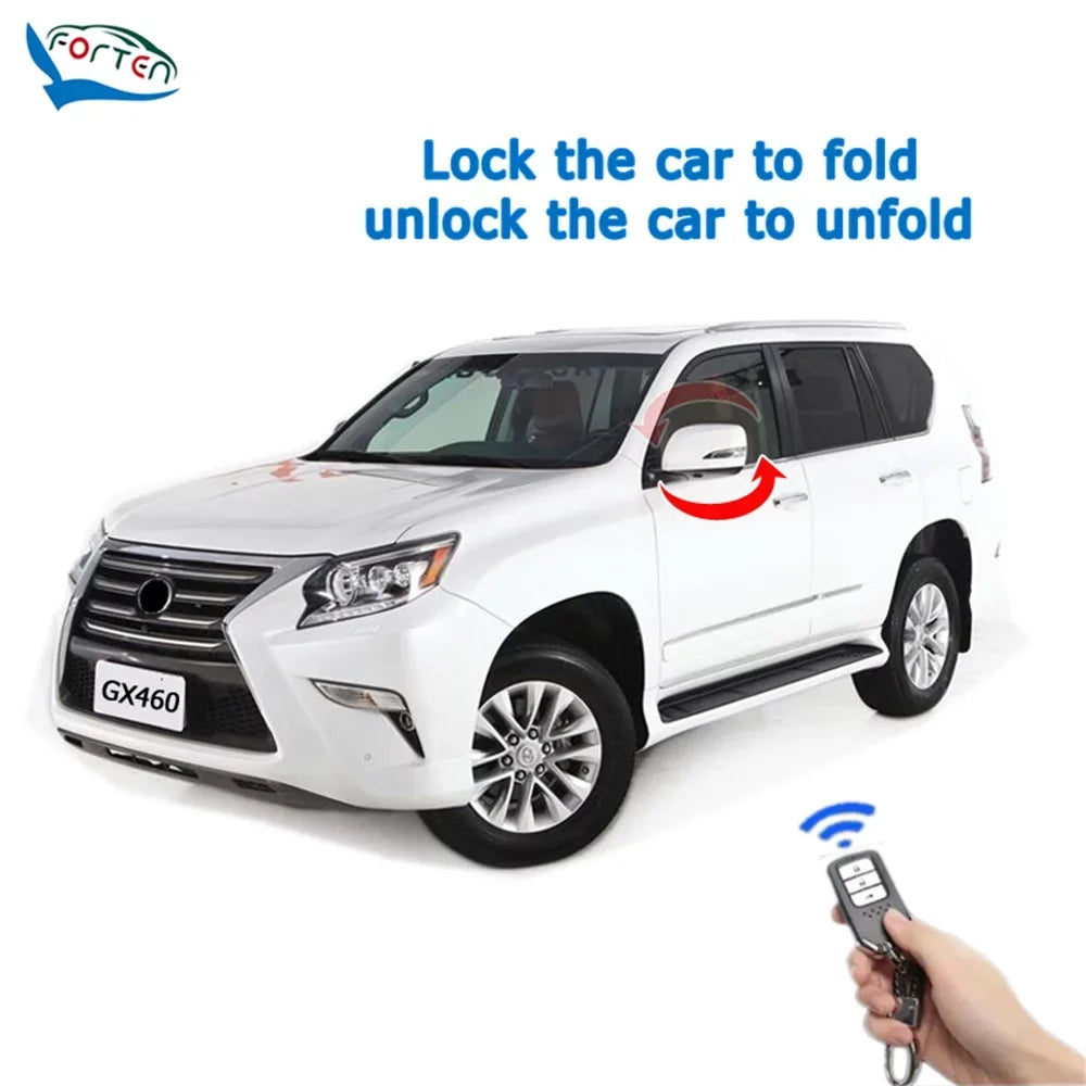 Side Lexus OBD and Device Mirror Closer 2021 GX460 Open 2020 Car Kit Unfold for Speed Window 2022 Lock Folder Auto