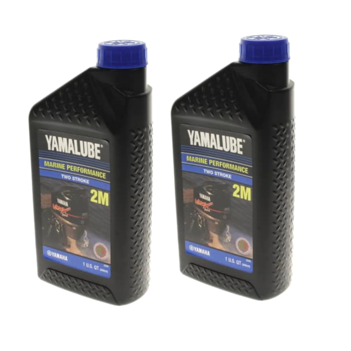 Marine Engine 2-Stroke Quarts, Yamalube Yamaha OEM, New Oil, LUB-2STRK-M1-12 2