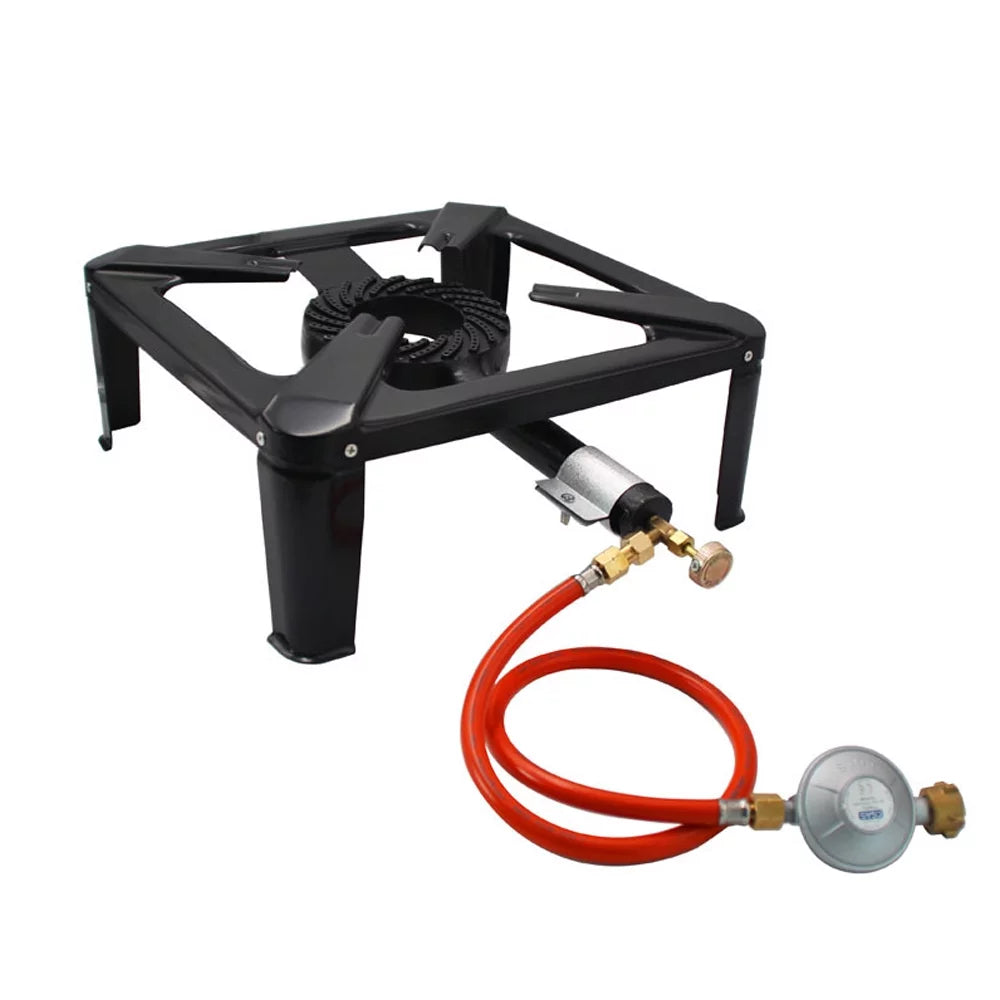 BBQ, and Camping Portable Efficient - Cast Single Stove Propane Cooker Gas for Nebublu Iron