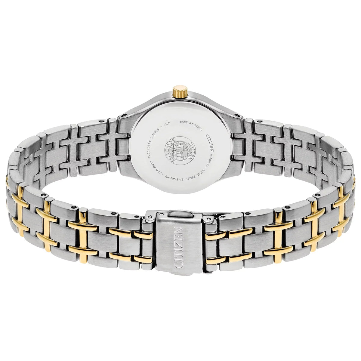 Eco-Drive Gold CITIZEN EW1264-50A Women's Watch Sport Stainless-Steel