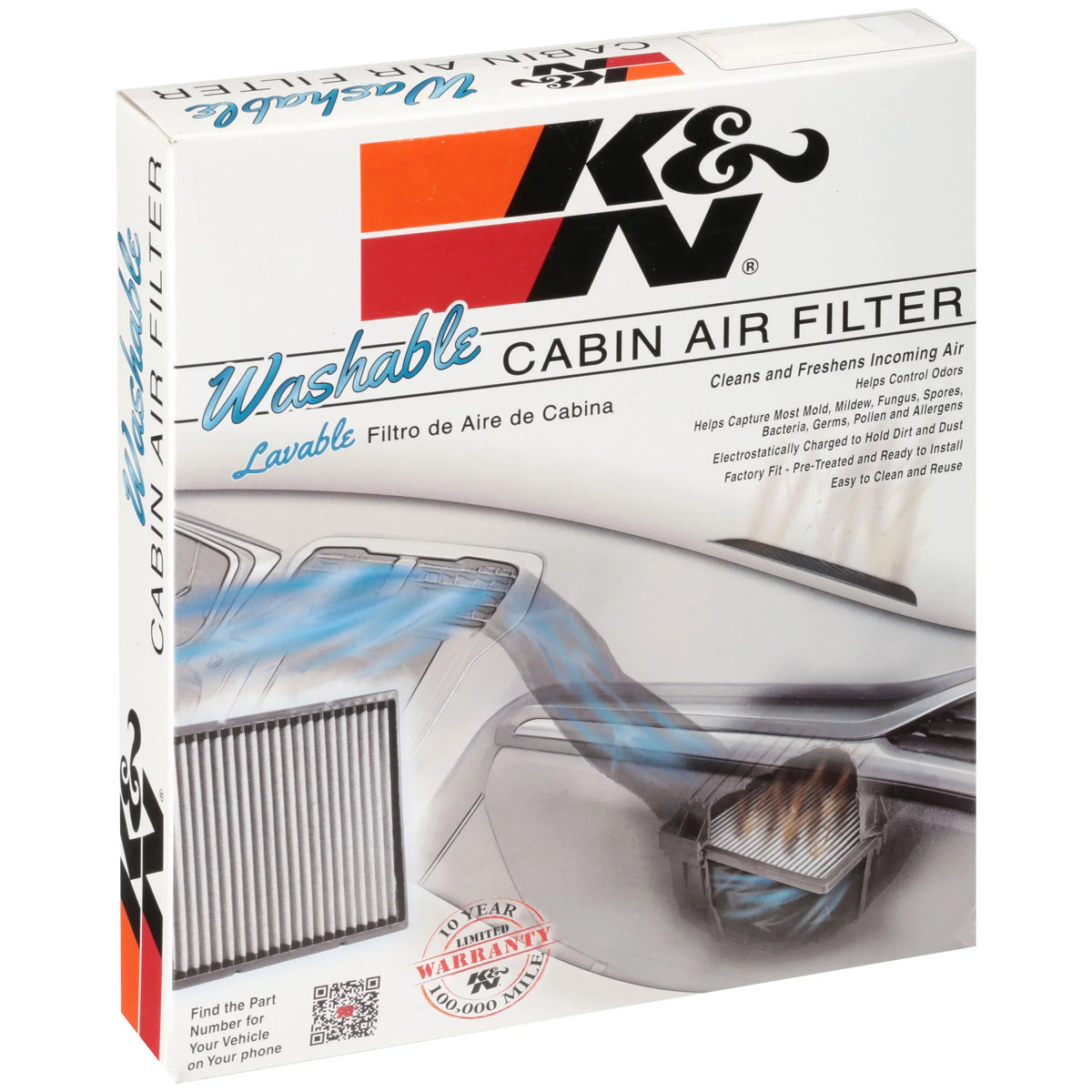Air & Kia Filter Cabin Cleans Fits 2006-2010 HYUNDAI for VF2010 Air HYUNDAI Reusable Hyundai, your SONATA, select: K&N SANTA and Freshens FE Incoming Washable 2011-2012